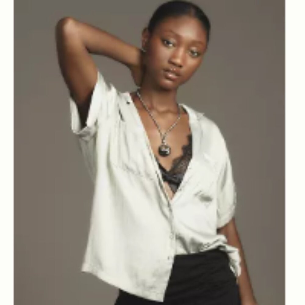 Brand New The Brenna Short-Sleeve Buttondown Shirt